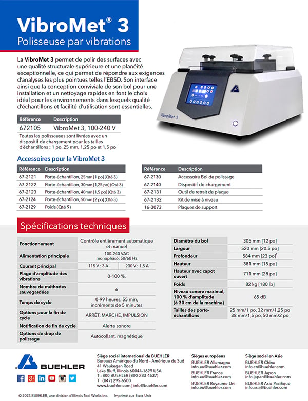 VibroMet 3 Sell Sheet