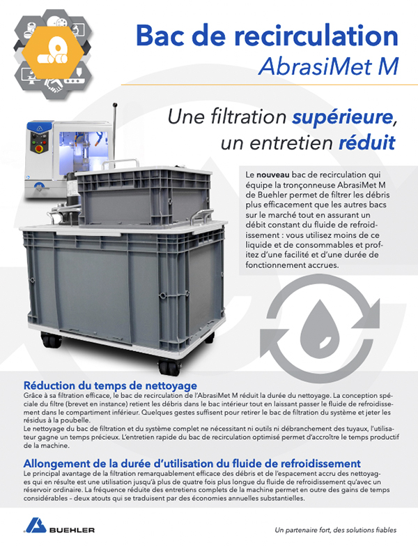 AbrasiMet® M Recirculation System AbrasiMet® M Recirculation System