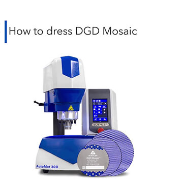 How to Dress DGD Mosaic Grinding Discs