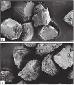 Grinding Polishing Figure 3.13 Monocrystalline Polycrystalline