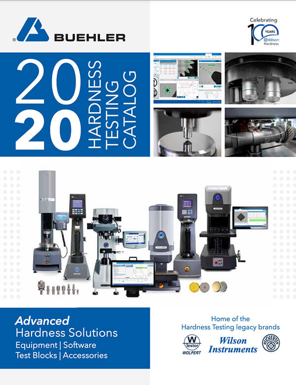 Wilson Hardness Testing Catalog Buehler Canada Metallography Equipment & Supplies for Sample