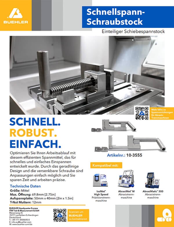 Produktblatt zum Schnellspann-Schraubstock