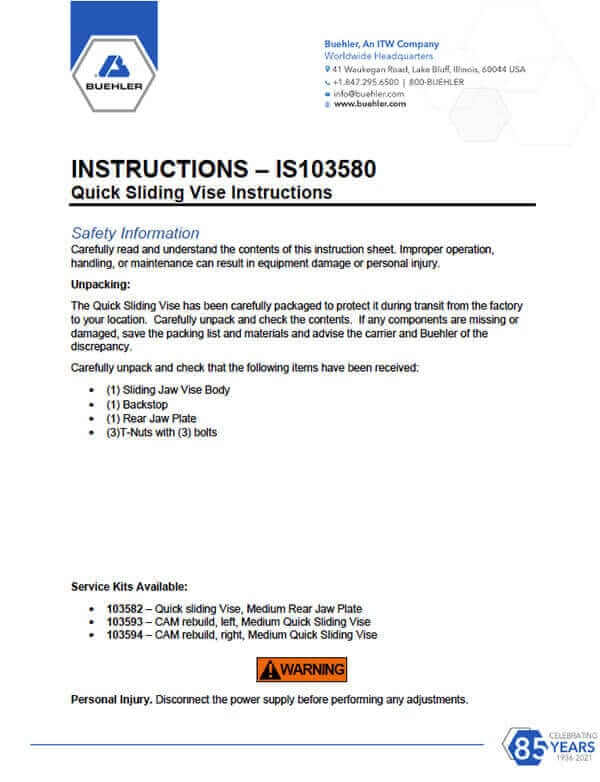 IS103580 クイックスライドバイス説明書