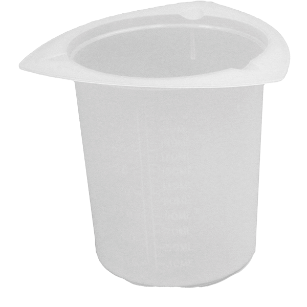 Vaso de mezcla de plástico