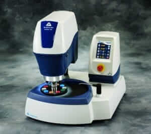 Figure 3.11 EcoMet 300 Grinder-Polisher and AutoMet 300 Power Head.