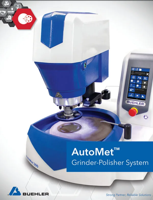 AutoMet 250 Pro Grinder Polisher Touch Screen Programmable 15 AutoMet Brochure English