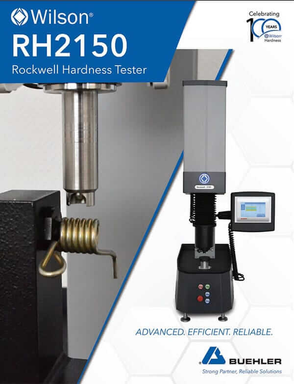 Wilson® RH2150 Hardness Tester Buehler Metallography Equipment & Supplies for Sample Preparation
