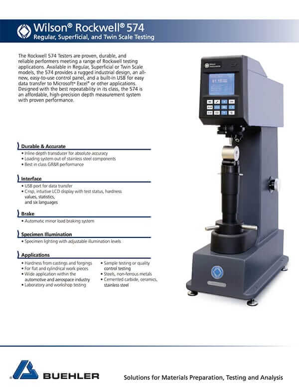Wilson Rockwell 574 Brochure English