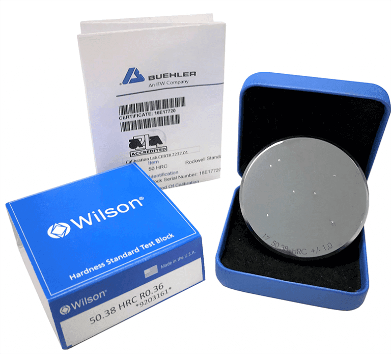 Hardness Block Calibration Buehler Metallography Equipment