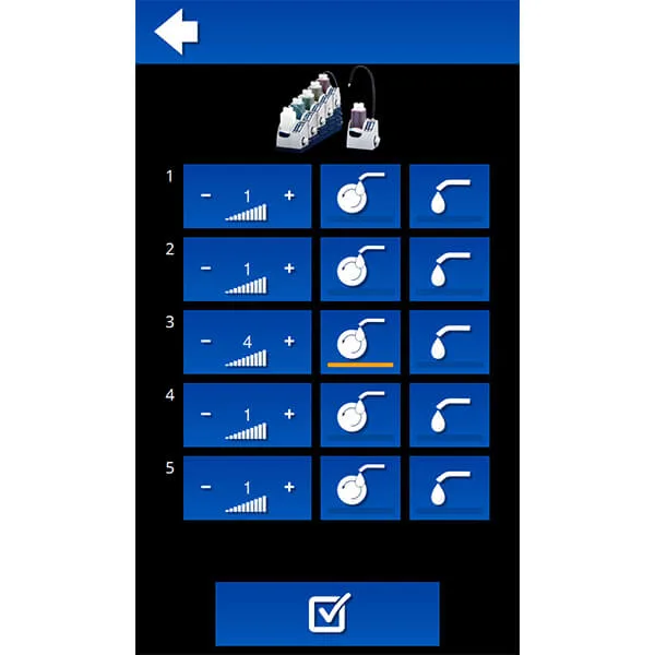 AutoMet 250 Pro Grinder Polisher Touch Screen Programmable 6 AutoMet Screen with Burst Menu